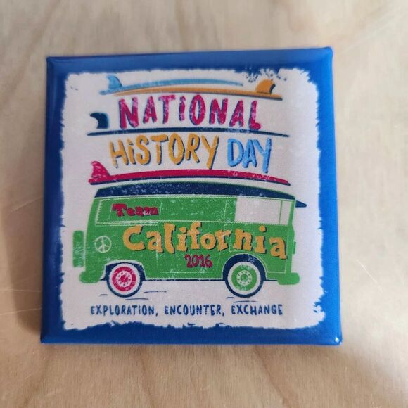 Team California National History Day 2016 Pinback Button Pin - Picture 1 of 3